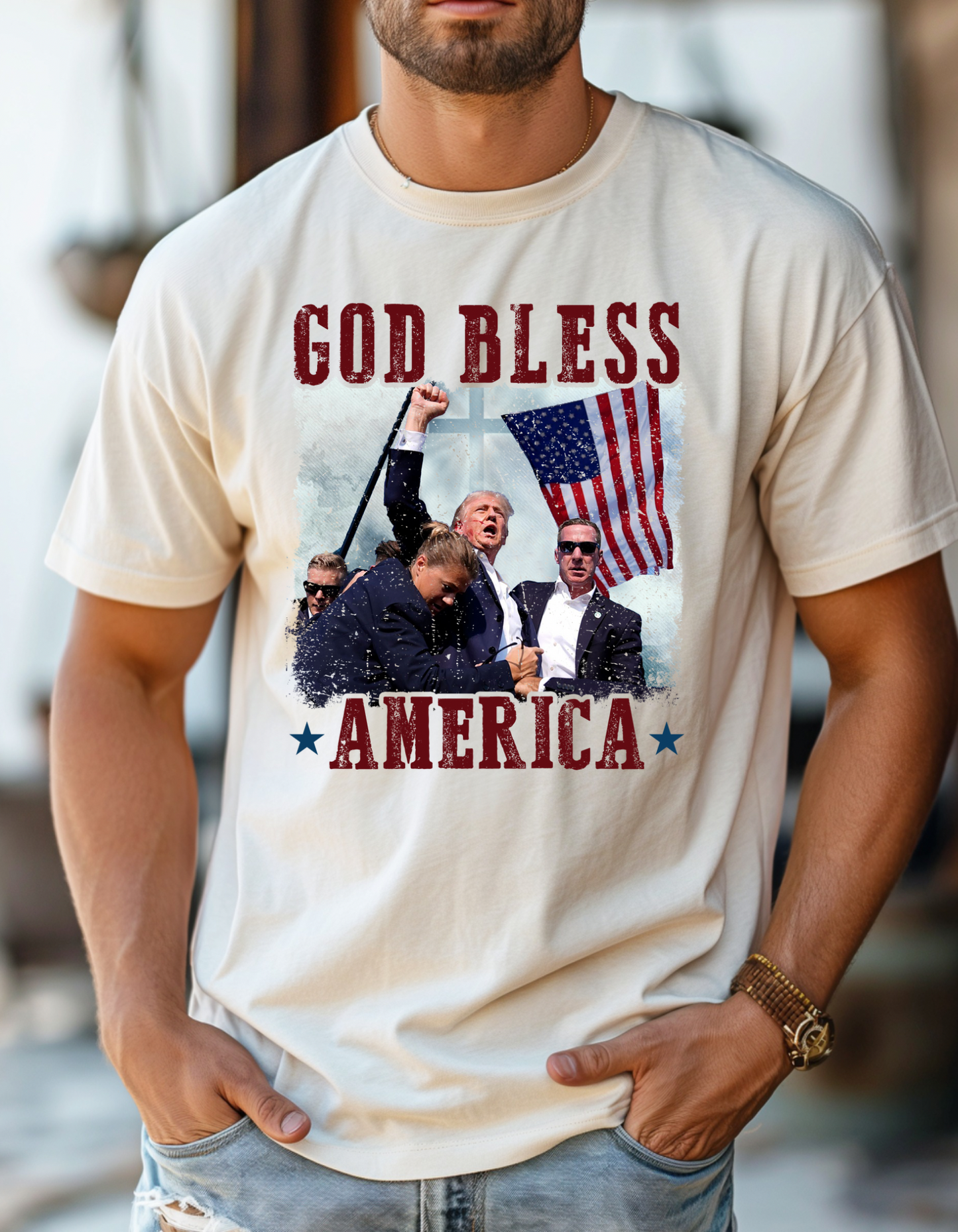 God Bless America tee