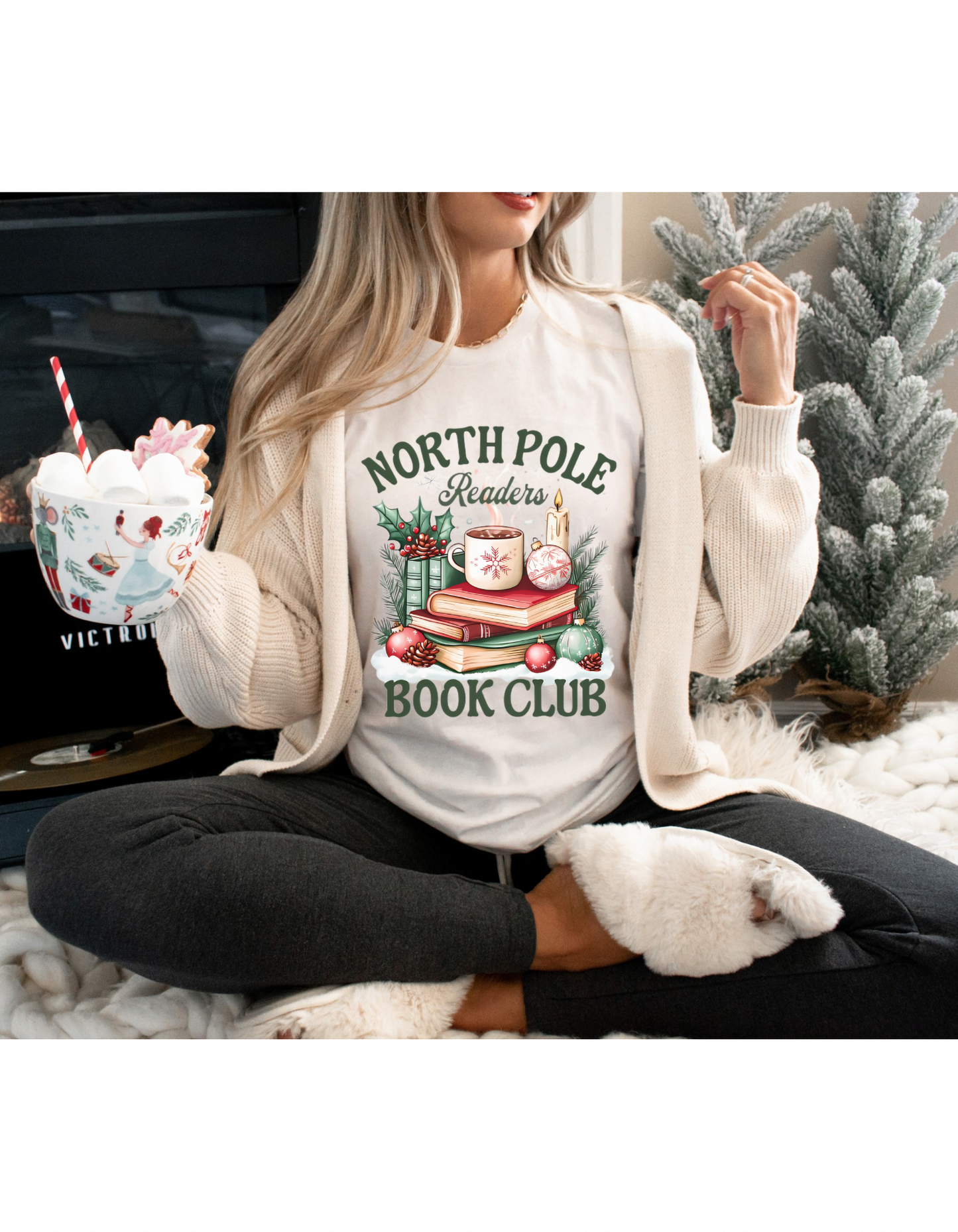 North Pole book club tee