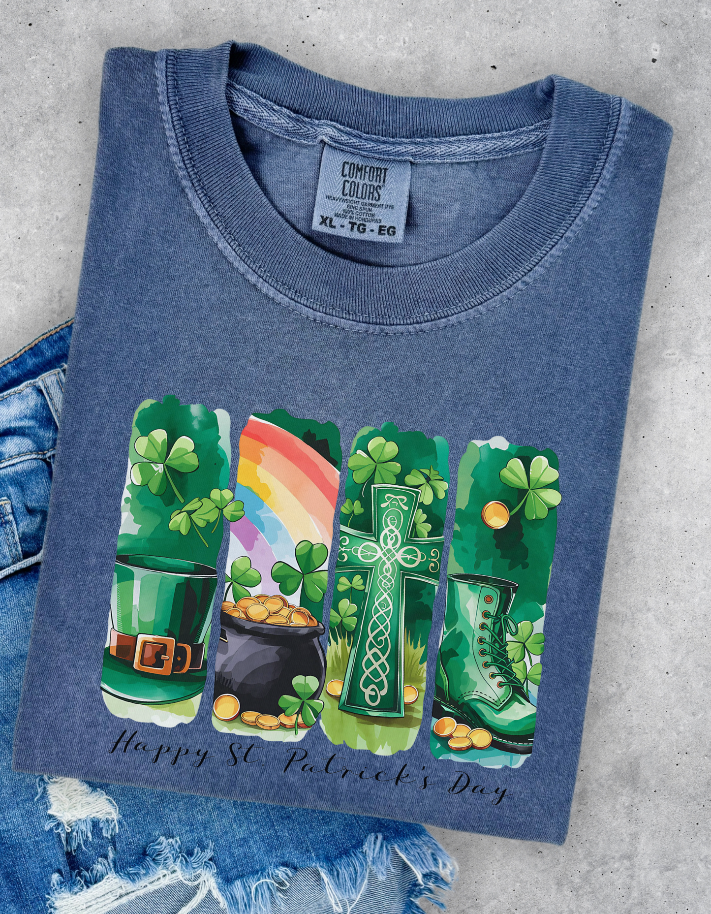 St Patrick’s Day collage Graphic Tshirt