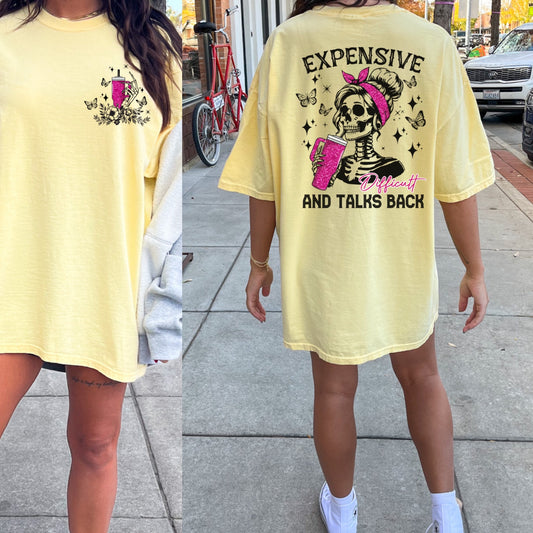 Difficult and talks back tee