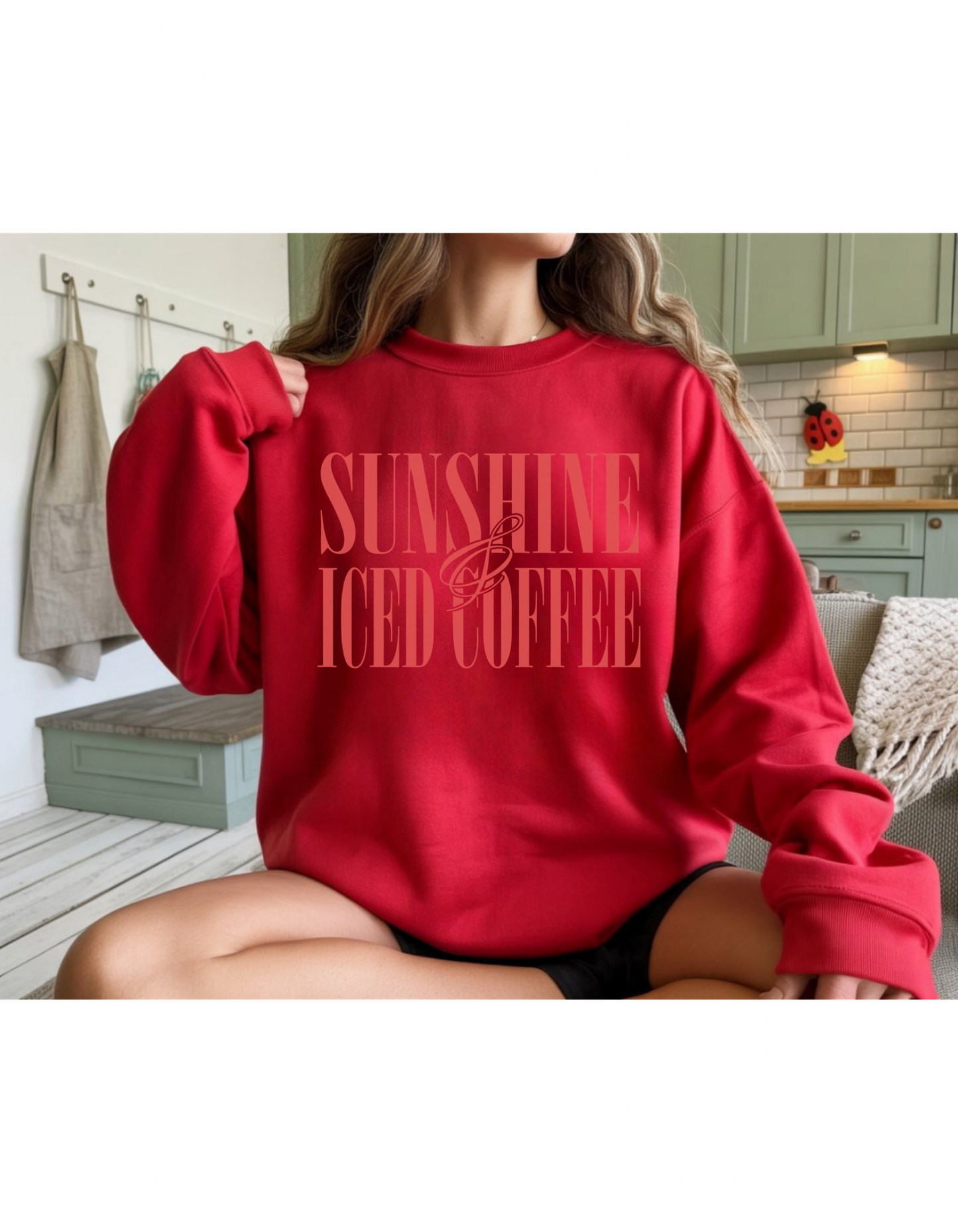 Sunshine & Iced Coffee Crewneck Sweater