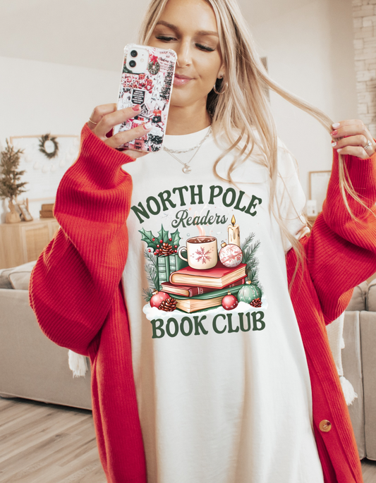 North Pole book club tee