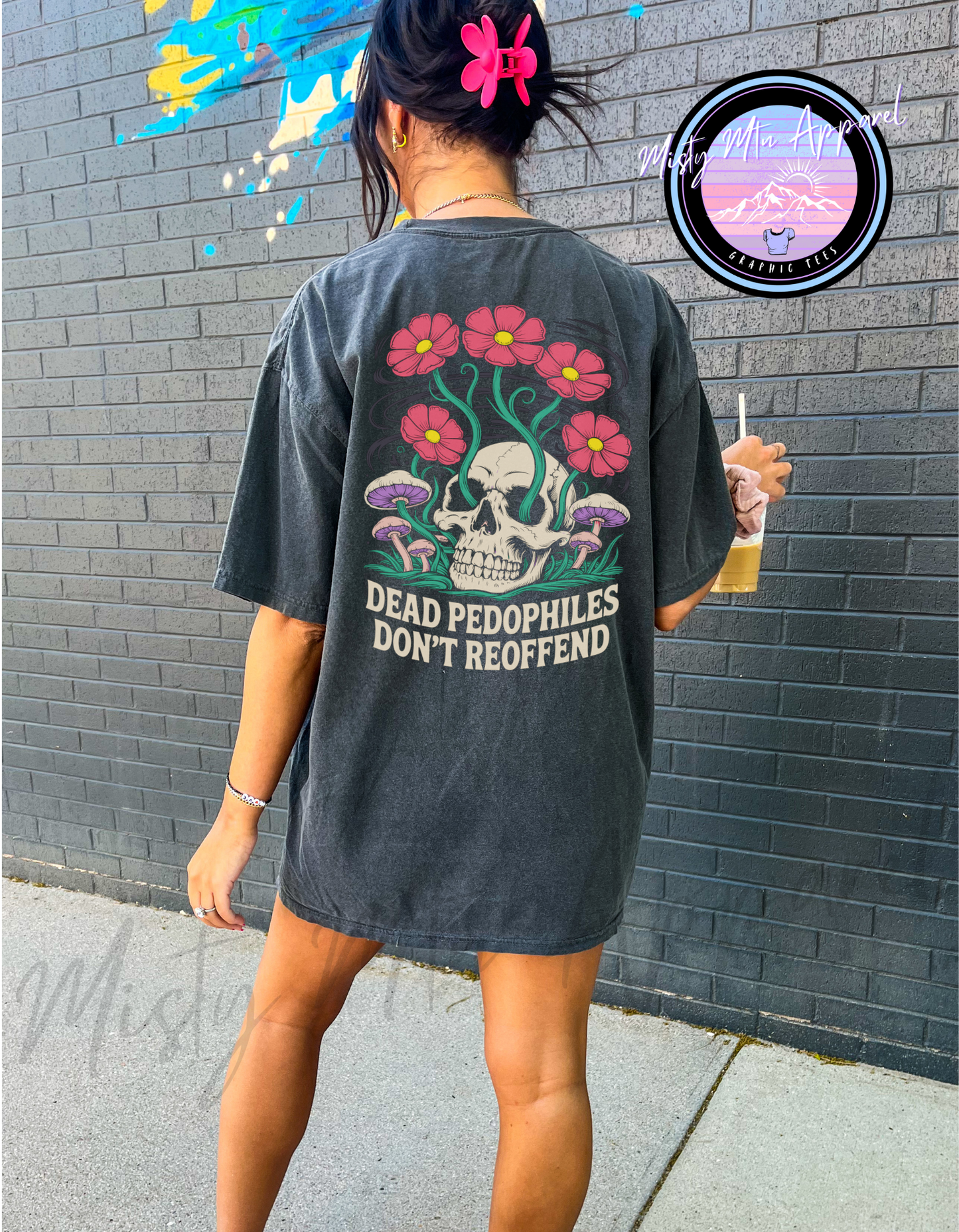 Dead Pedos Skull Graphic Tee