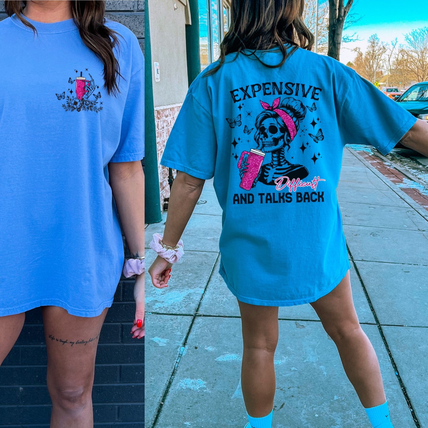 Difficult and talks back tee