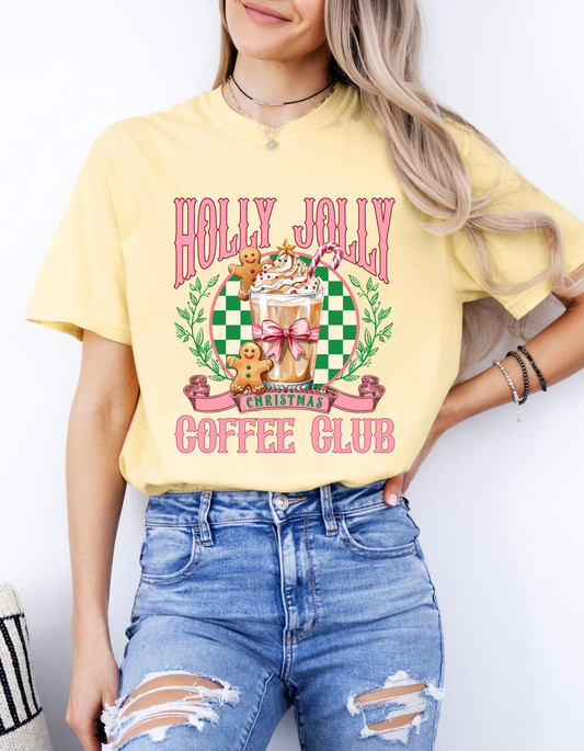 Holly Jolly Coffee Club Graphic Tee