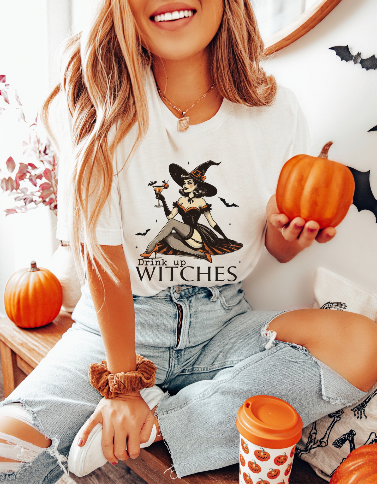Drink up witches tee