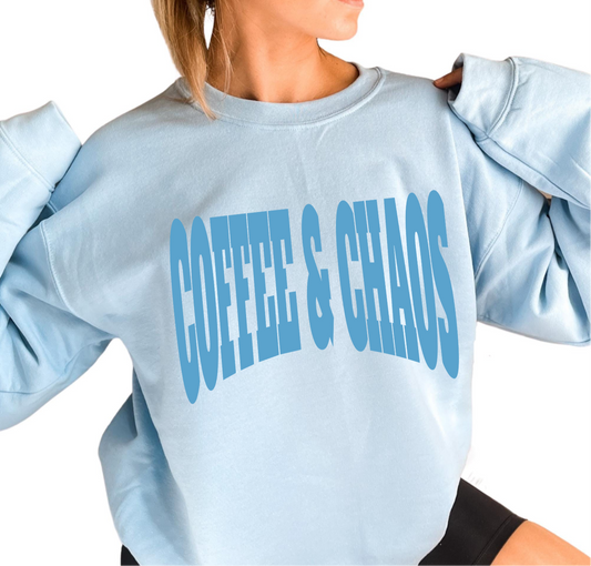 Coffee & Chaos Crewneck sweater (pre-order)