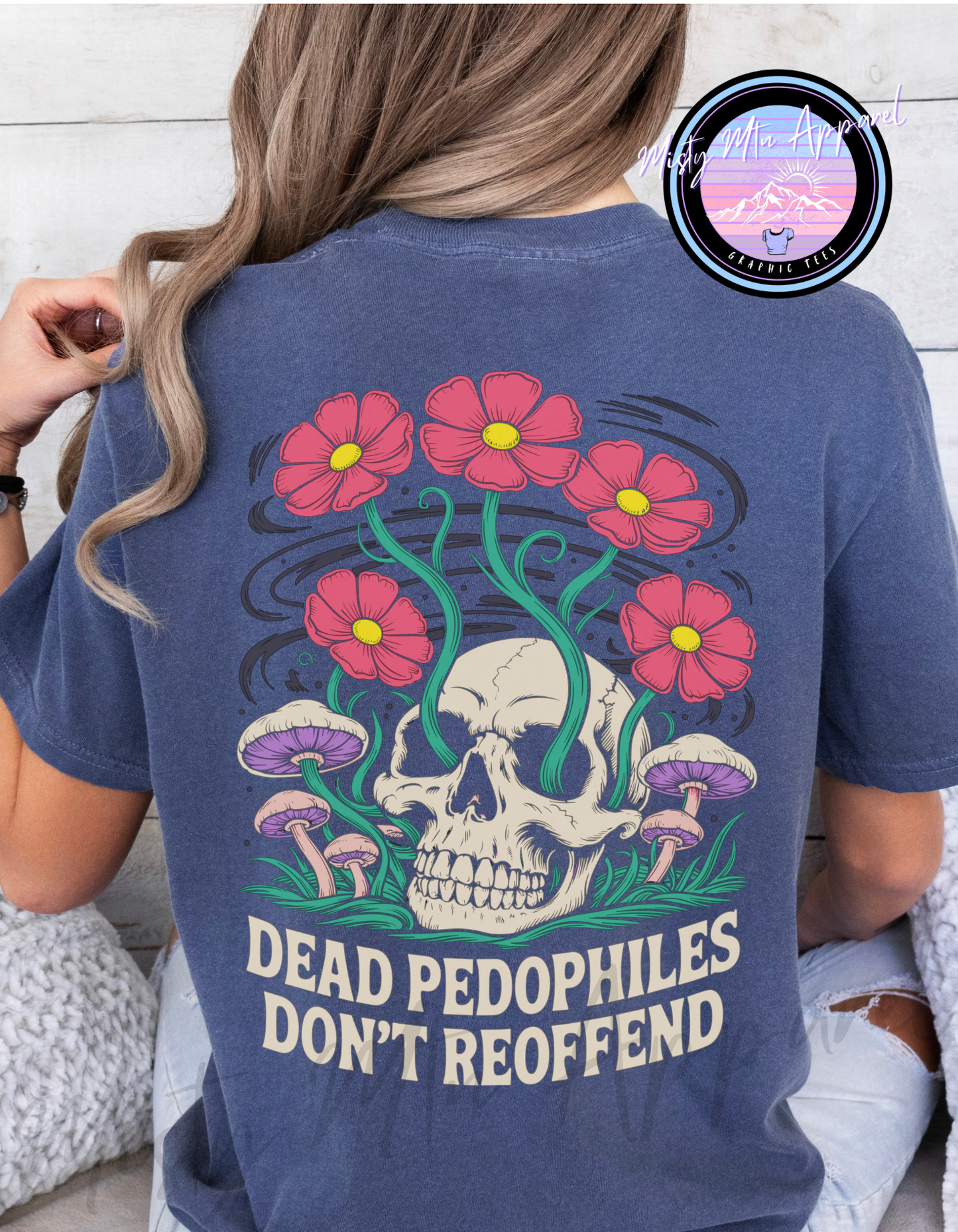Dead Pedos Skull Graphic Tee