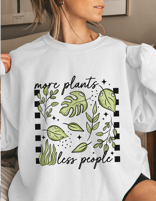 More Plants Less People Crewneck