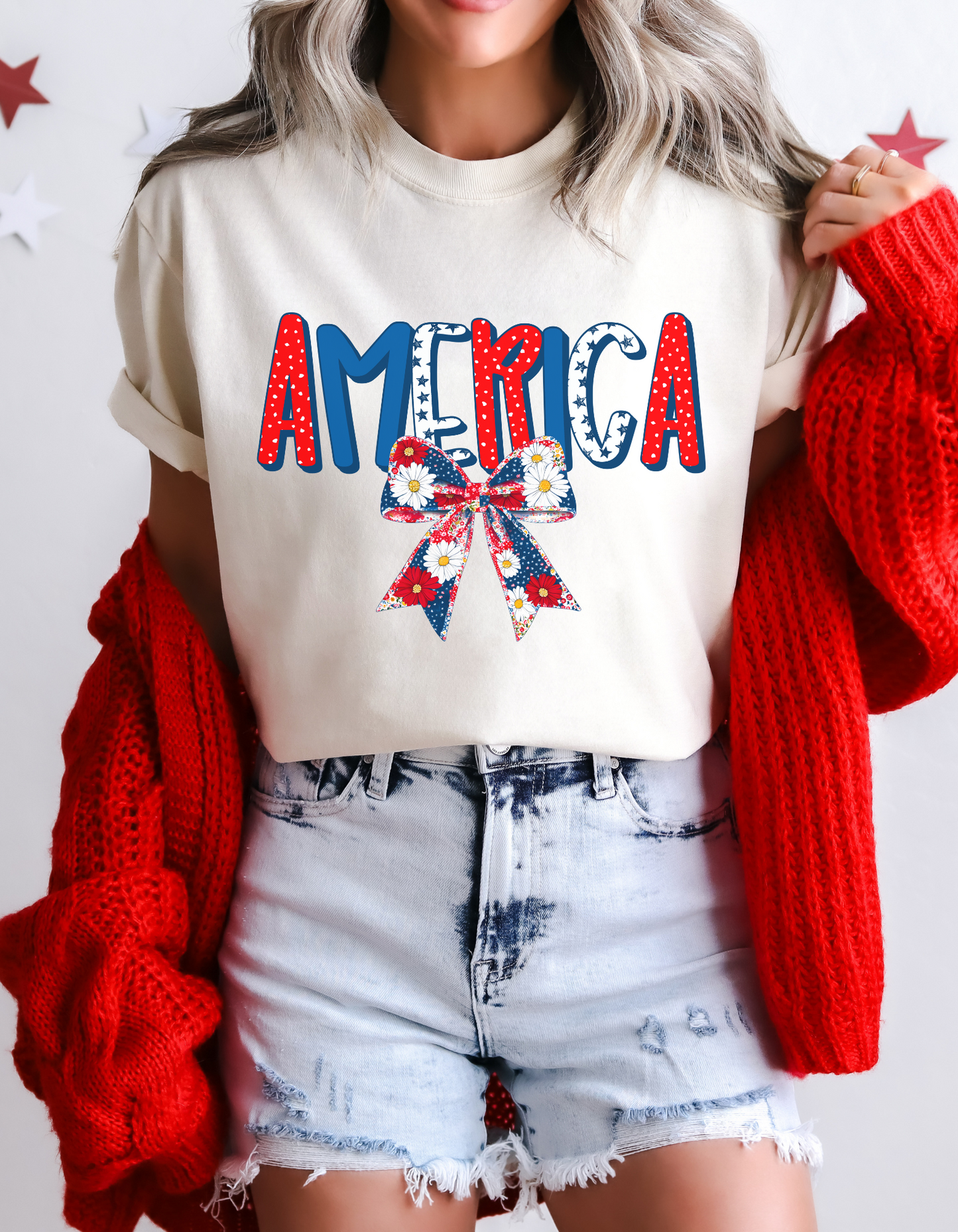 America Bow Graphic Tee