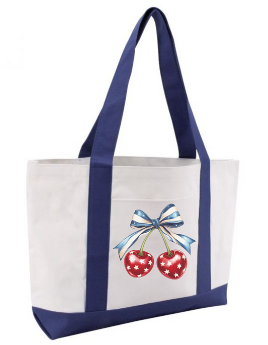 American Cherry Tote Bag