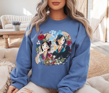 (Pre-order) Mulan collage Crewneck sweater