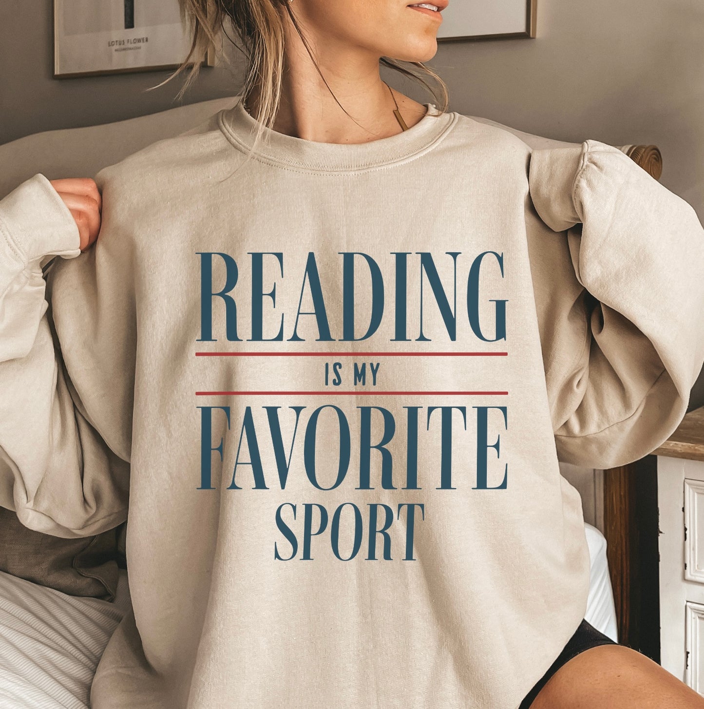 Reading is My Favorite Sport Crewneck Sweater