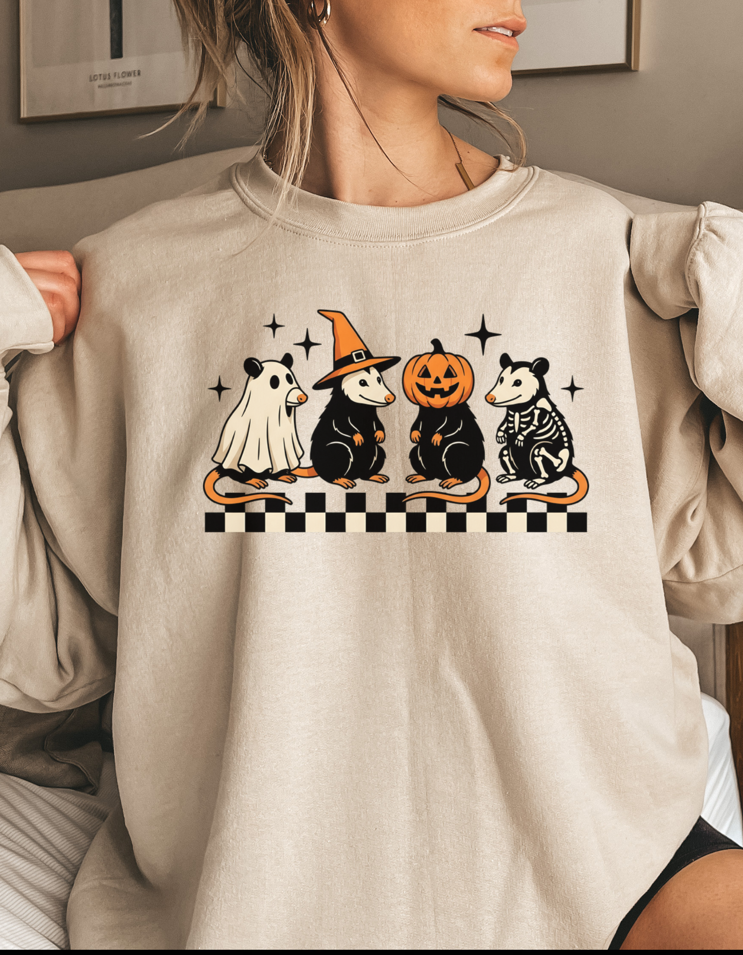 Halloween Possums Crewneck Sweater