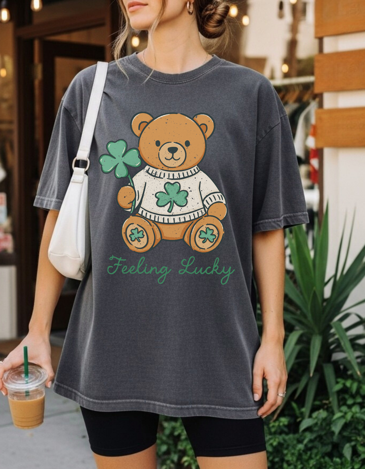Feeling Lucky Bear Graphic Tee