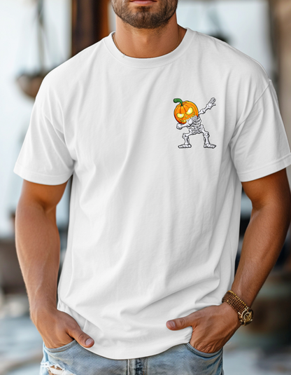Dabbing skeleton pocket tee