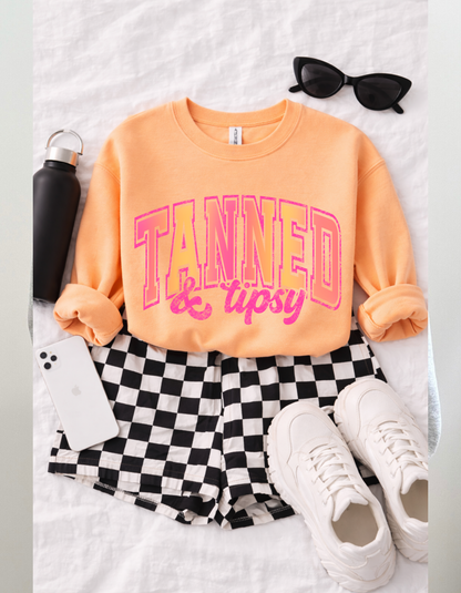 Tanned and Tipsy Crewneck Sweater