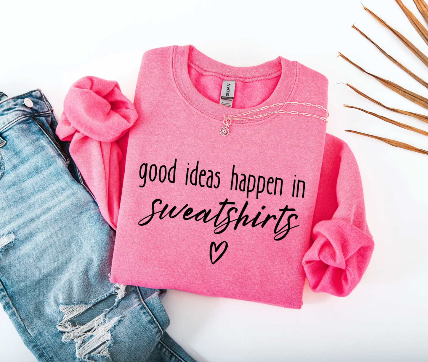 Good Ideas Happen in sweaters crewneck sweater