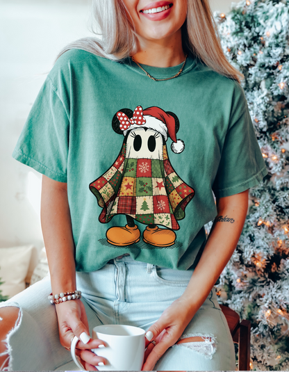 Quilt Mouse Ghost Graphic Tee