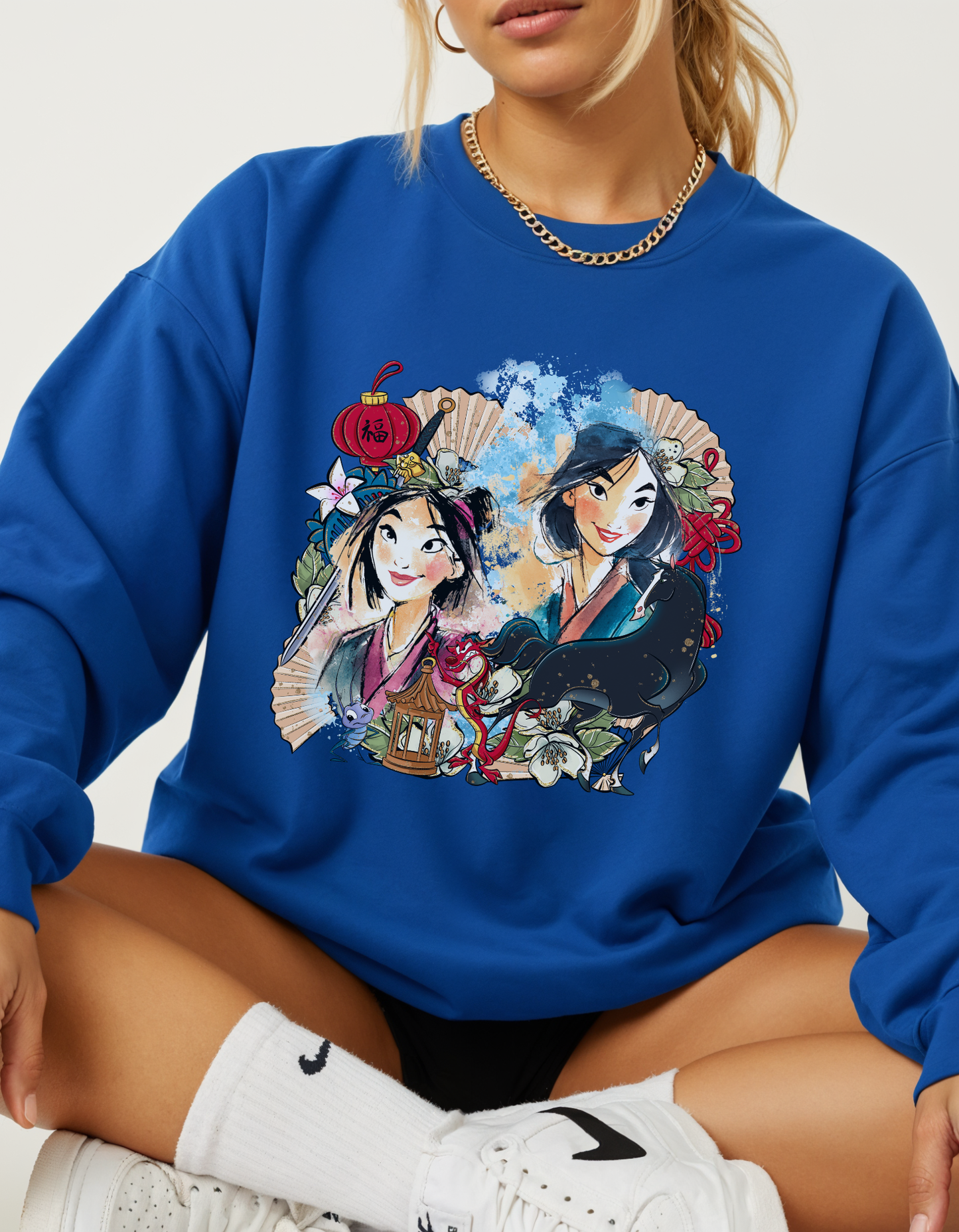 (Pre-order) Mulan collage Crewneck sweater