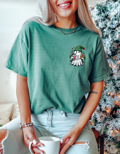 Christmas pocket ghost tee