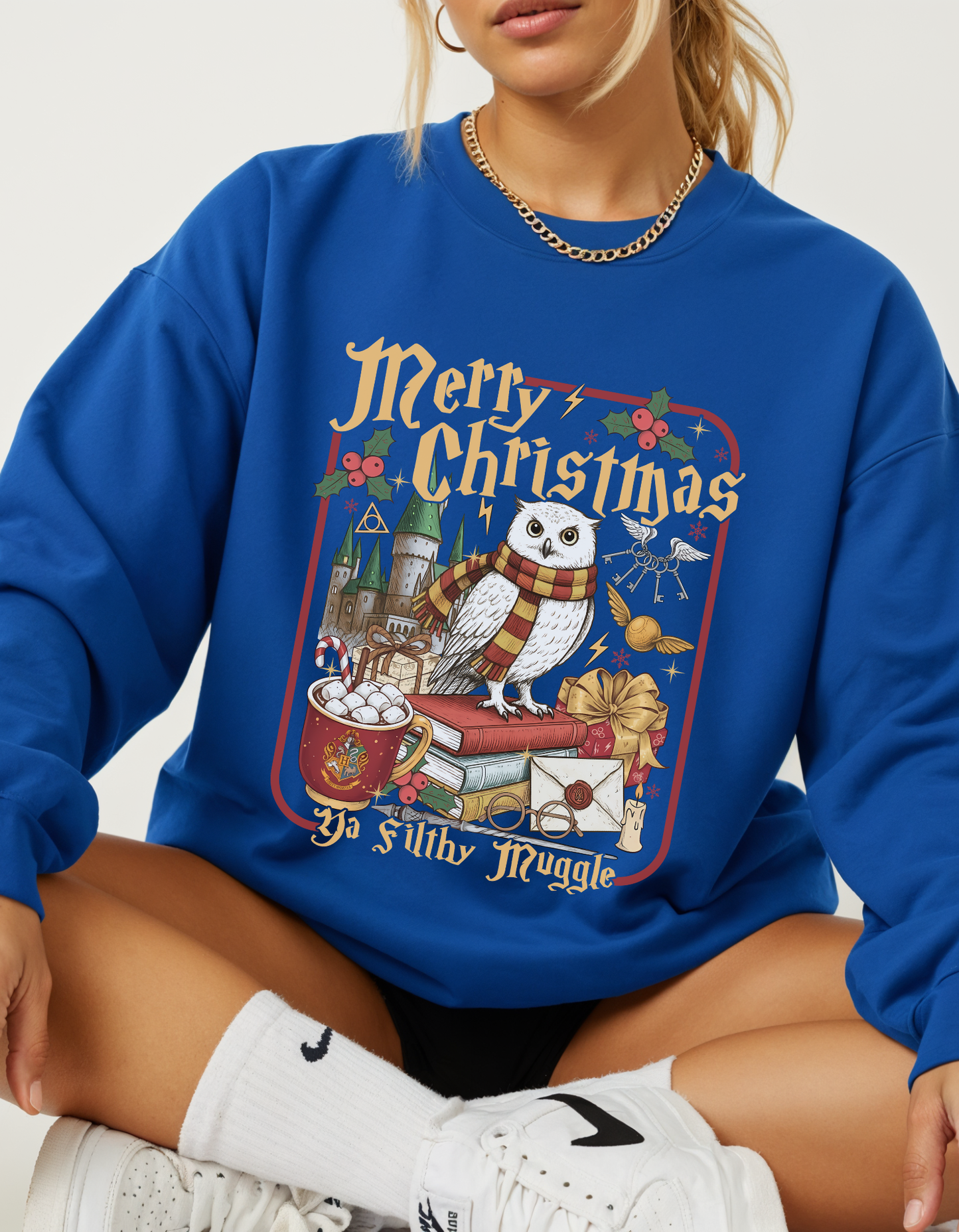 (PRE-ORDER) Merry Christmas Muggles Crewneck Sweater