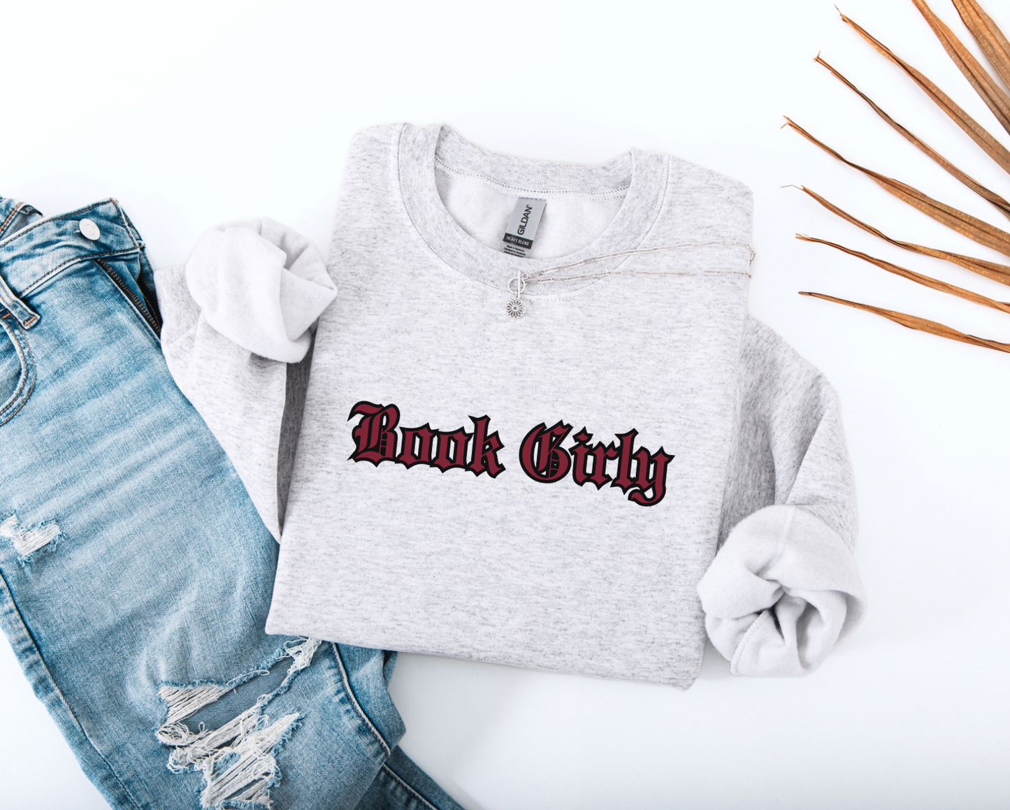 Book girly Crewneck Sweater
