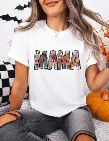 Floral mama tee