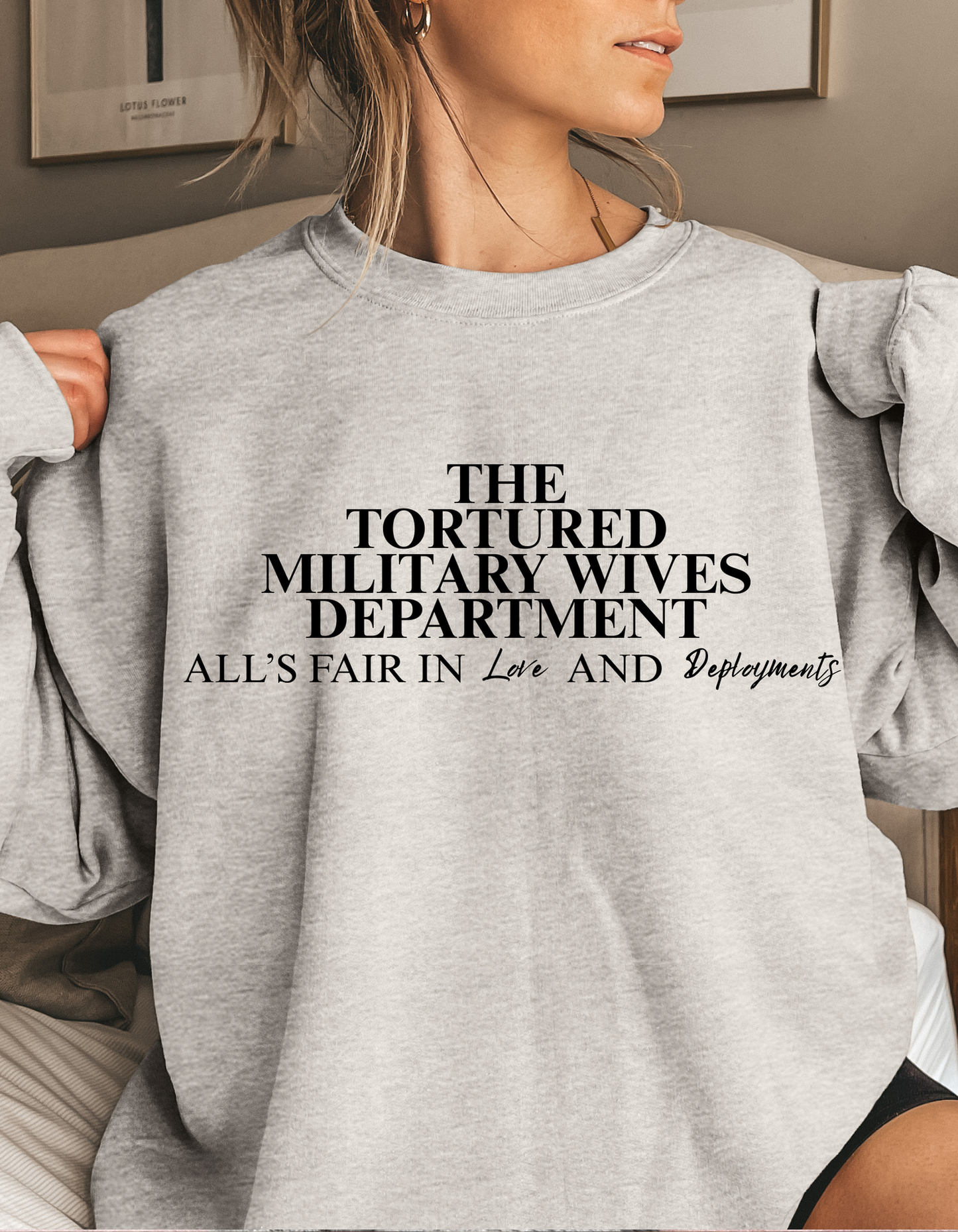 Tortured Military Wives Department Crewneck (pre-order)