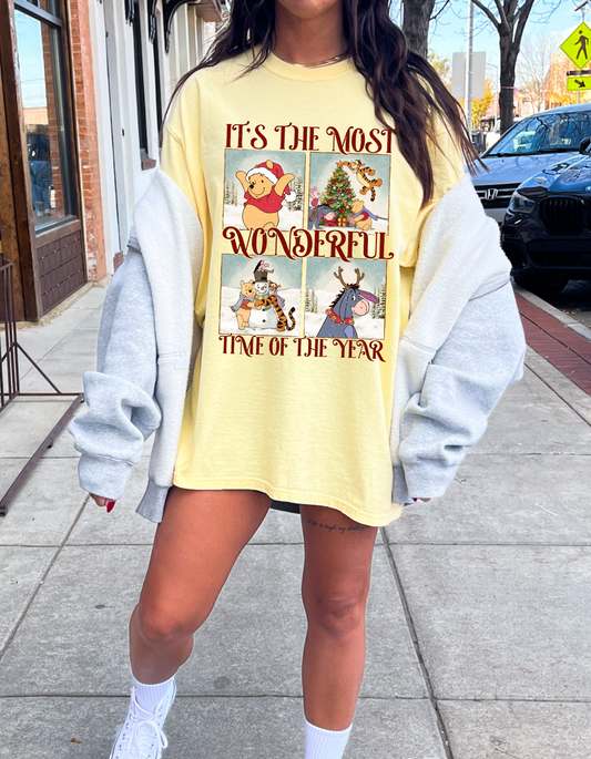 It’s the Most wonderful time of the year Christmas P00h Graphic Tee