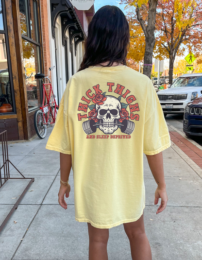 Thick thighs & sleep deprived Graphic Tee