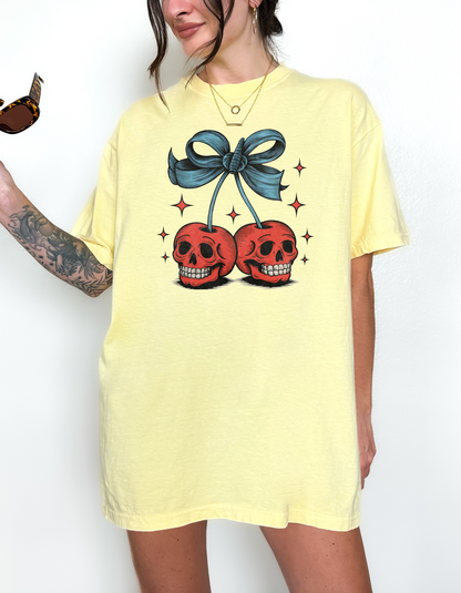 Skeleton cherries tshirt