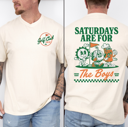 Saturdays are for the Boys Graphic Tee