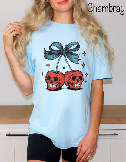 Skeleton cherries tshirt