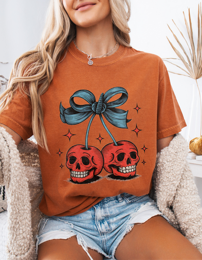 Skeleton cherries tshirt