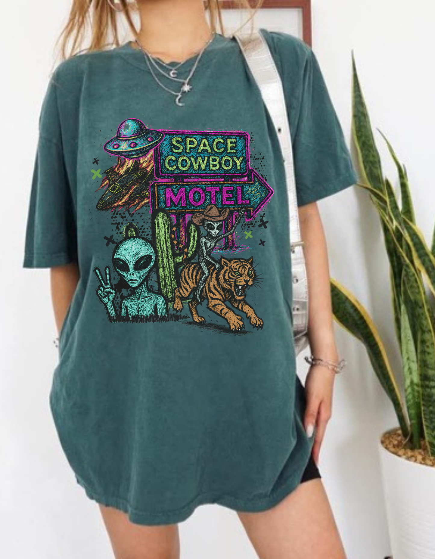 Space Cowboy Motel Graphic Tee