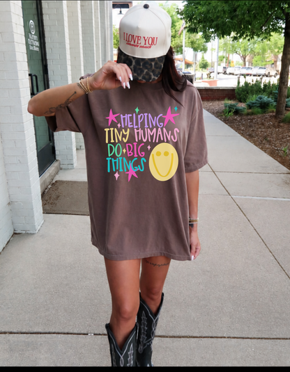 Helping tiny humans Graphic tee