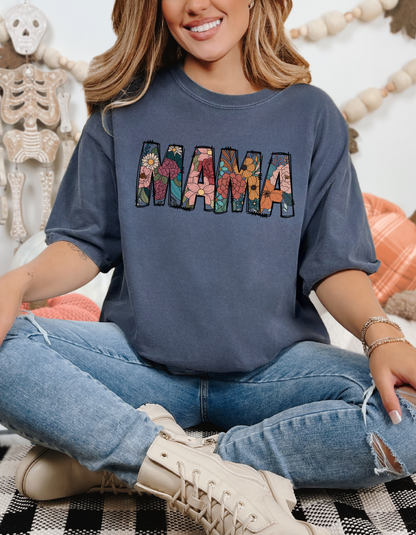 Floral mama tee