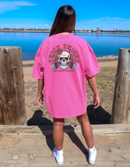 Thick thighs & sleep deprived Graphic Tee