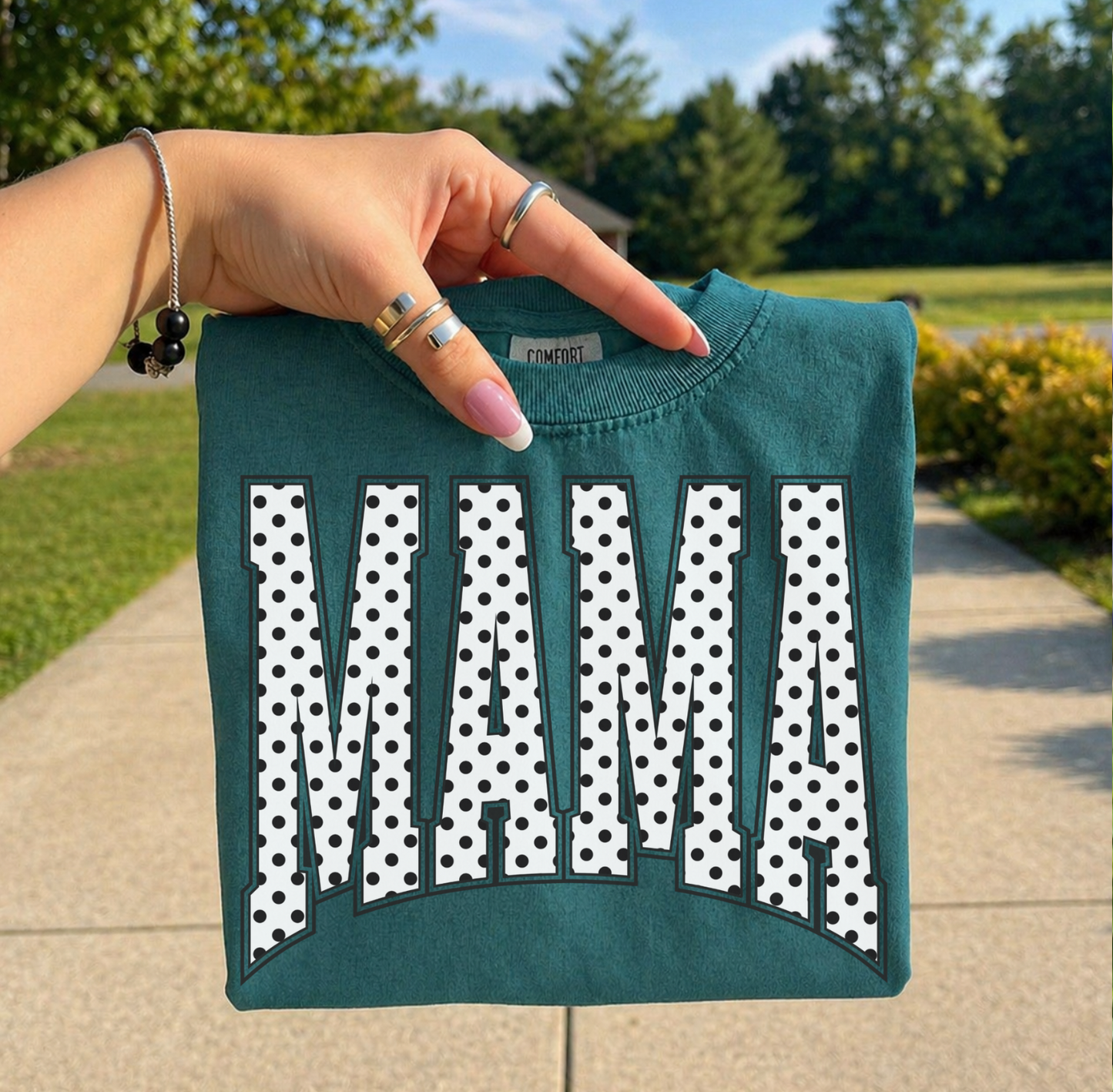 Polka dot Mama Tee