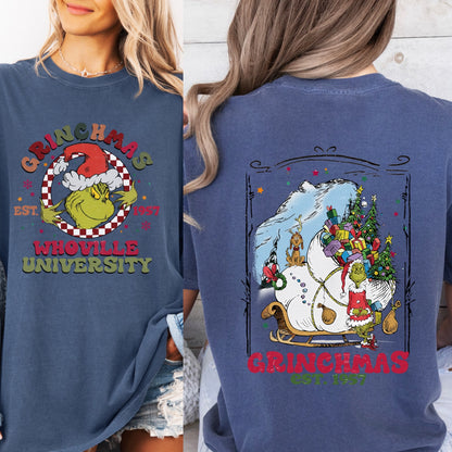 Grinchmas Whoville university tshirt