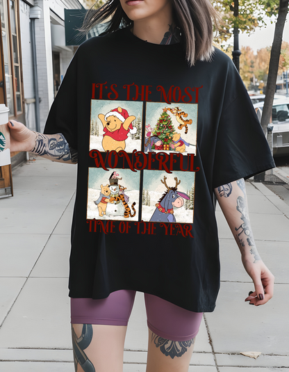 It’s the Most wonderful time of the year Christmas P00h Graphic Tee