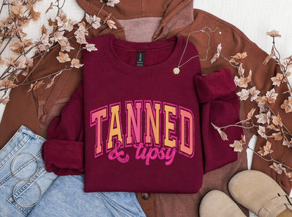 Tanned and Tipsy Crewneck Sweater