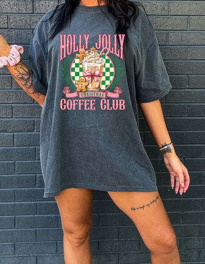 Holly Jolly Coffee Club Graphic Tee
