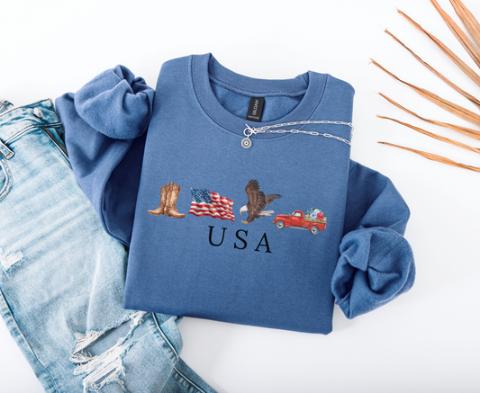 (Pre-order) USA Icons Crewneck Sweater