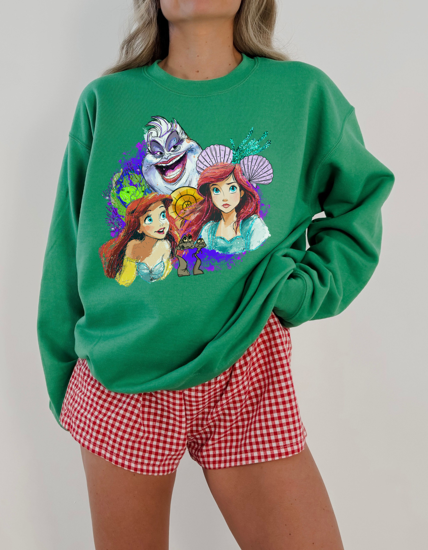 (Pre-order) Little Mermaid Collage Crewneck Sweater