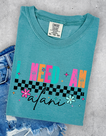 I need an Alani graphic tshirt