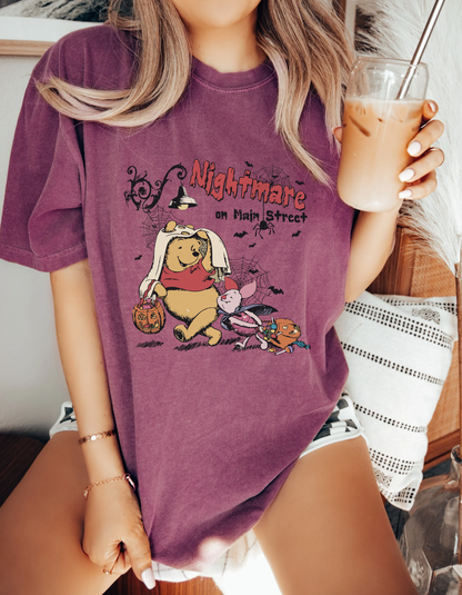 Vintage nightmare on main street Pooh tshirt