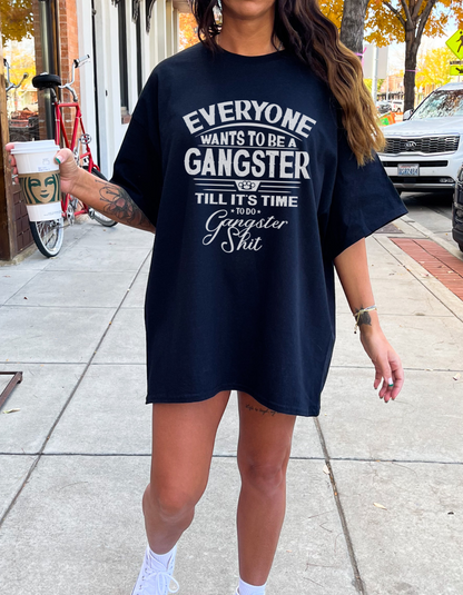 Gangster shit graphic tshirt