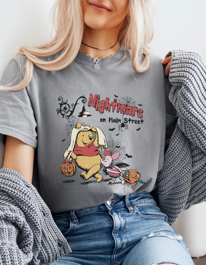 Vintage nightmare on main street Pooh tshirt